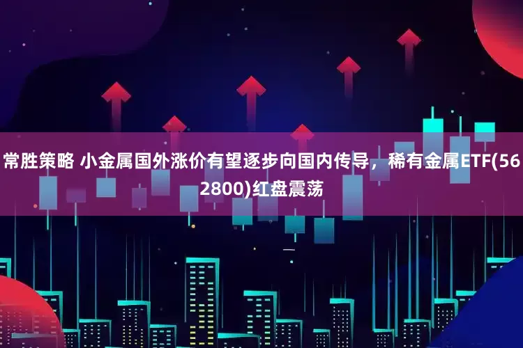 常胜策略 小金属国外涨价有望逐步向国内传导，稀有金属ETF(562800)红盘震荡