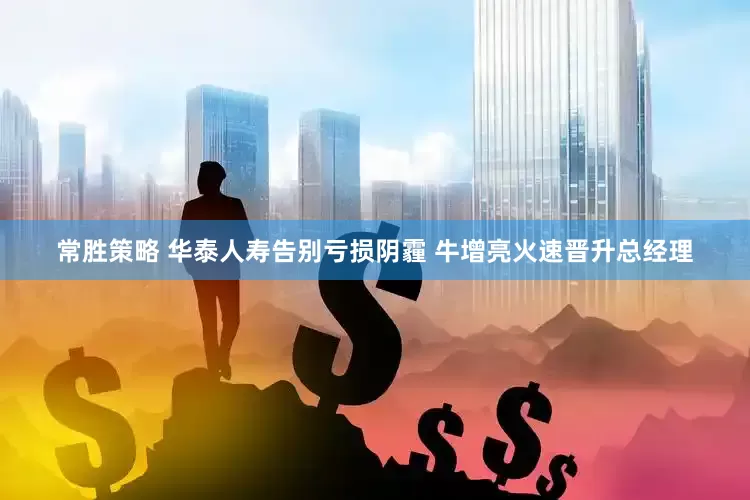 常胜策略 华泰人寿告别亏损阴霾 牛增亮火速晋升总经理